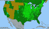 National distribution map