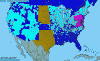 National distribution map