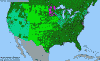 National distribution map