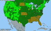 National distribution map
