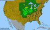 National distribution map