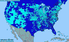 National distribution map