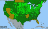 National distribution map