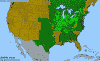 National distribution map
