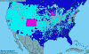 National distribution map