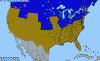 National distribution map