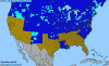 National distribution map
