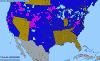 National distribution map