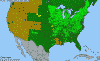 National distribution map