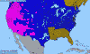 National distribution map