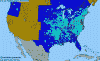 National distribution map