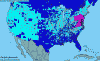 National distribution map
