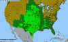 National distribution map