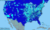 National distribution map