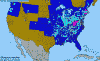 National distribution map