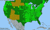 National distribution map