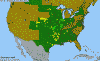 National distribution map
