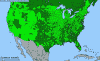 National distribution map