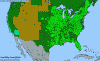 National distribution map