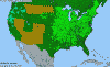 National distribution map