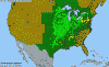 National distribution map