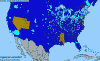 National distribution map