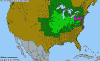 National distribution map