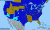National distribution map