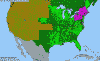 National distribution map