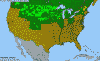 National distribution map
