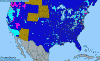 National distribution map