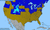 National distribution map
