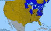 National distribution map