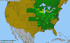 National distribution map