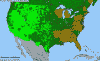 National distribution map