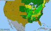 National distribution map