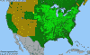 National distribution map