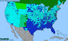 National distribution map
