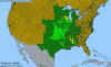 National distribution map