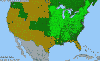 National distribution map