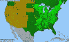 National distribution map