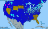 National distribution map
