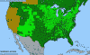 National distribution map