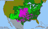 National distribution map