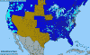 National distribution map