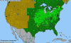 National distribution map