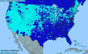 National distribution map