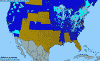National distribution map