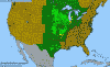 National distribution map