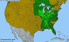 National distribution map